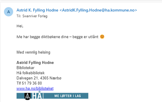 Tilfeldig sjekk med et av landets biblioteker
