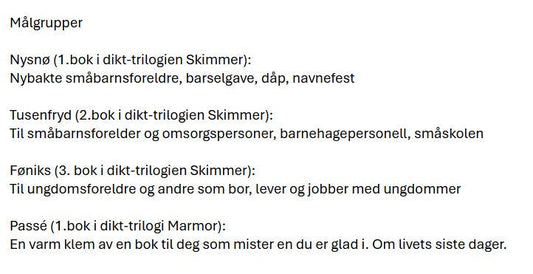 Hvordan gjøre dette? Å treffe rett målgruppe ...🎐
