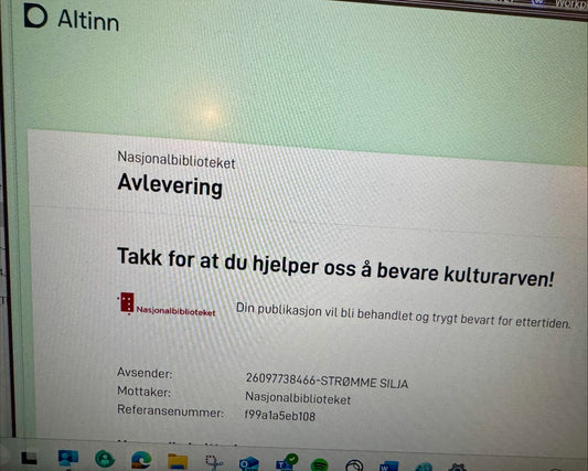 Føniks avlevert Najsonalbiblioteket