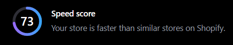 Speed score